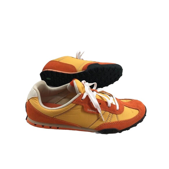 Rare Timberland 5712A EarthKeepers Women’s 10 Sneakers/ Orange/ Yellow - Picture 1 of 9